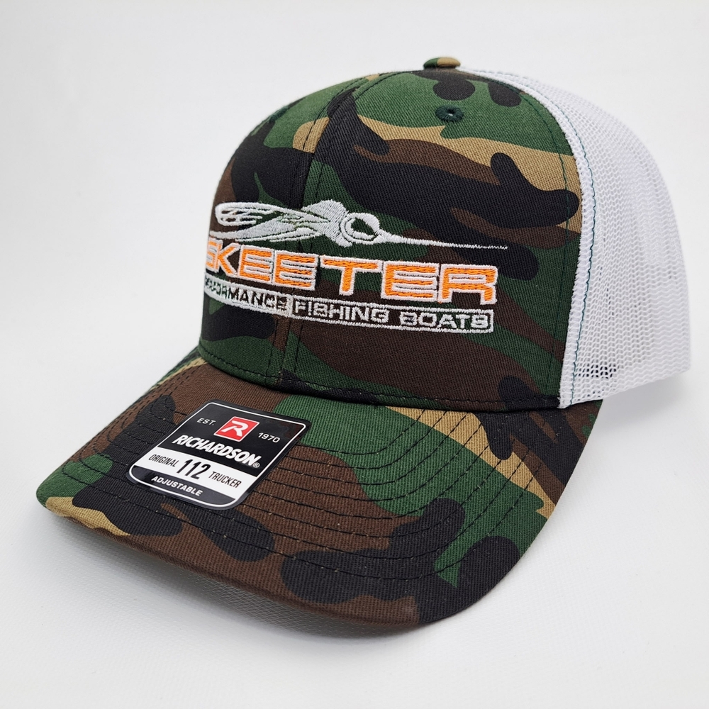 Skeeter Boats Fishing Angler Mesh Adjustable Snapback Richardson 112 Trucker Hat